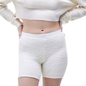 Ck One Plush Lounge Sleep Short Ivory Medium Terry Knit Logo Calvin Klein